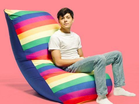 Outdoor XL Rainbow Bean Bag