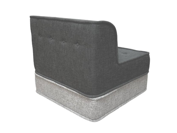 Modju Modular Sofa - Dark Grey Armless Armchair - Top Section