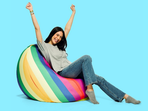 Outdoor Pod Rainbow Bean Bag