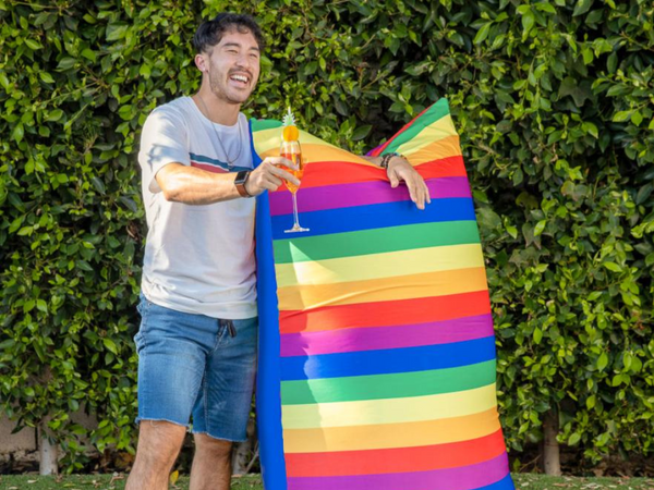 Outdoor XL Rainbow Bean Bag