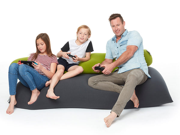 Add a noomi XL bean bag and a tube pillow for an amazing couch