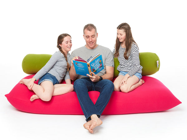 Add a noomi XL bean bag and a tube pillow for an amazing couch