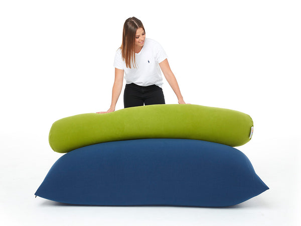 Add a noomi XL bean bag and a tube pillow for an amazing couch