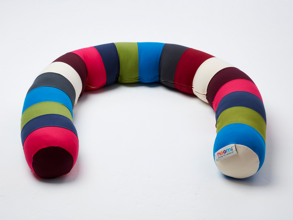 Rainbow back rest and body pillow