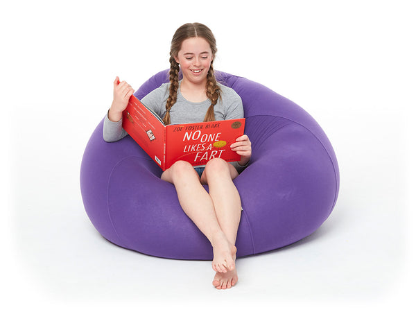 Reading can be really fun on the Pod bean bag.